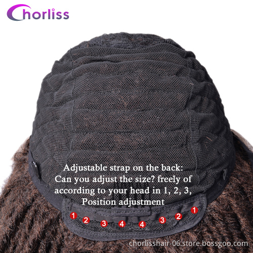 Hot Selling Premium Synthetic Afro Dreadlocks Braiding Hair Extension Wigs Lace Frontal Synthetic Faux Locs Crochet Hair Wigs